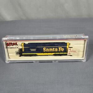 Vintage Atlas N Scale GP-7 Phase 2 Santa Fe 2863 Diesel Locomotive Train 48223